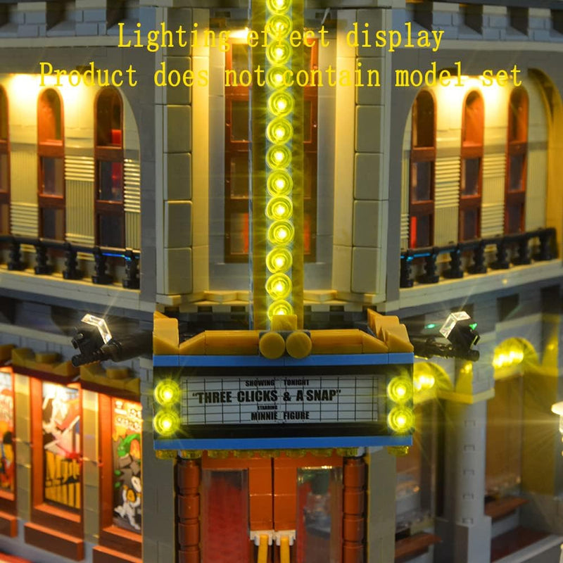 GEAMENT LED Licht-Set Kompatibel mit Lego Palace Cinema - Beleuchtungsset für Creator 10232 Baumodel