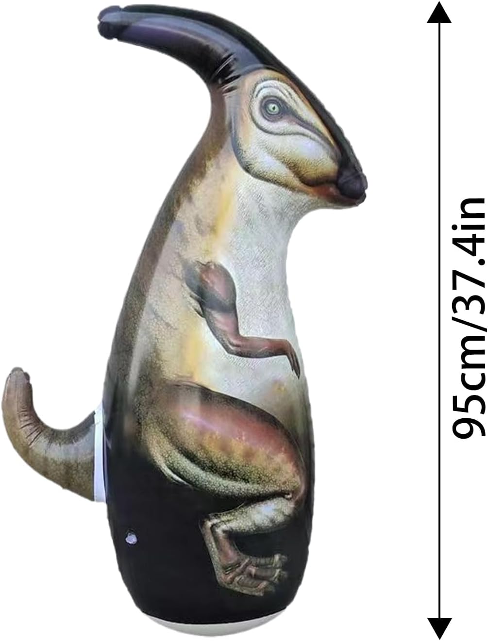 Dinosaurier -Stanzbeutel - 95 cm/37,4in inblasbarer Dinosaurier Bopper, sicheres Material | 37 -Zoll