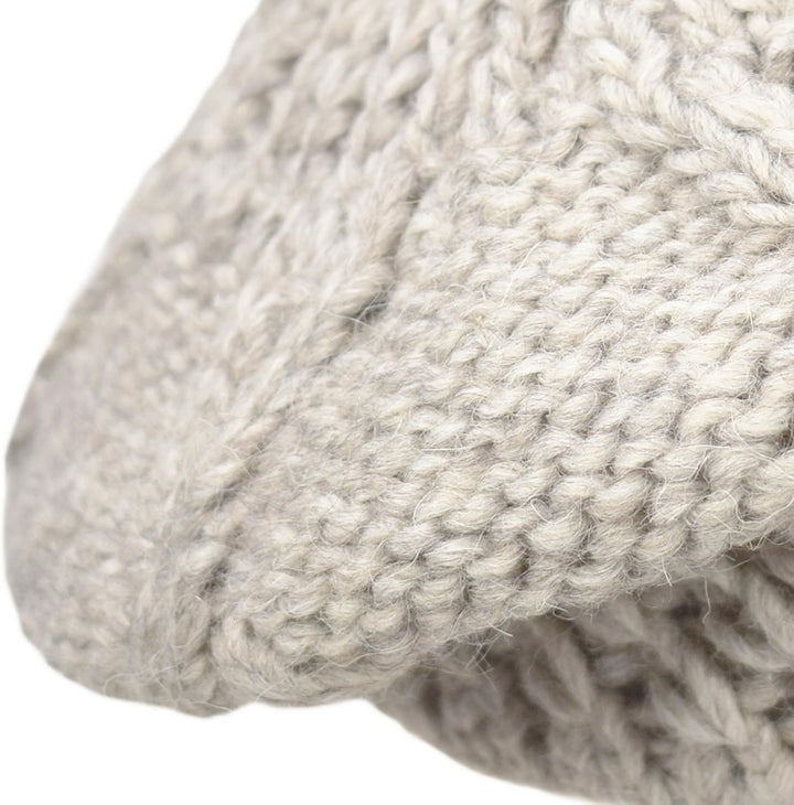 Strickmütze | Pragelierte Baskenmütze | Mütze aus Wolle und Alpaka | Made in Italy | Herren Damen |