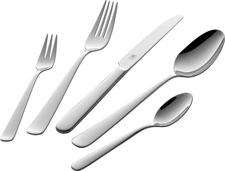 ZWILLING Swing Besteckset, 30-tlg, für 6 Personen, Spülmaschinengeeignet, 18/10 Edelstahl, Poliert,