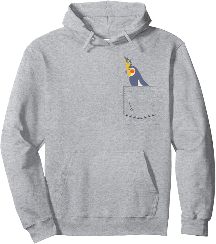 Nymphensittich Papagei Papagei in Ihrer gefälschten Tasche Pullover Hoodie