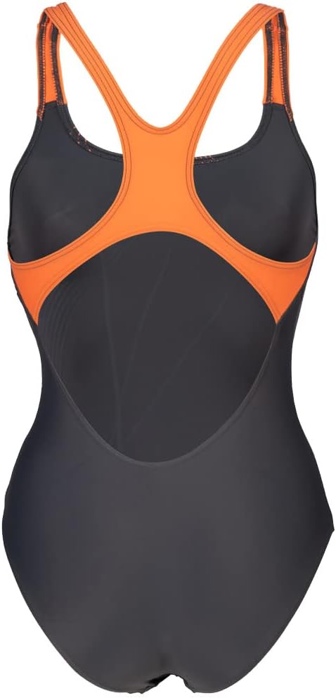 ARENA Damen Women's Branch Swimsuit Swim Pro Back Lb One Piece Swimsuit 34 Asphalt-nespola, 34 Aspha