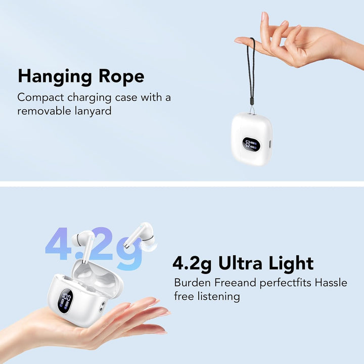 QXQ S26 Kopfhörer Kabellos Bluetooth 5.4 In Ear Noise Cancelling Headphones | Sport Kabellose Kopfhö