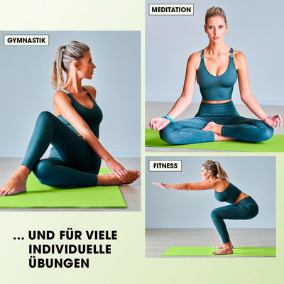 #DoYourFitness Yogamatte rutschfest | 183cm x 61cm oder XXL 190cm x 100cm | Stärke von 0,8cm bis 2cm