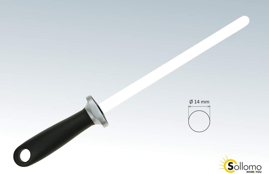 Keramik Wetzstab Wetzstahl weiss 37cm