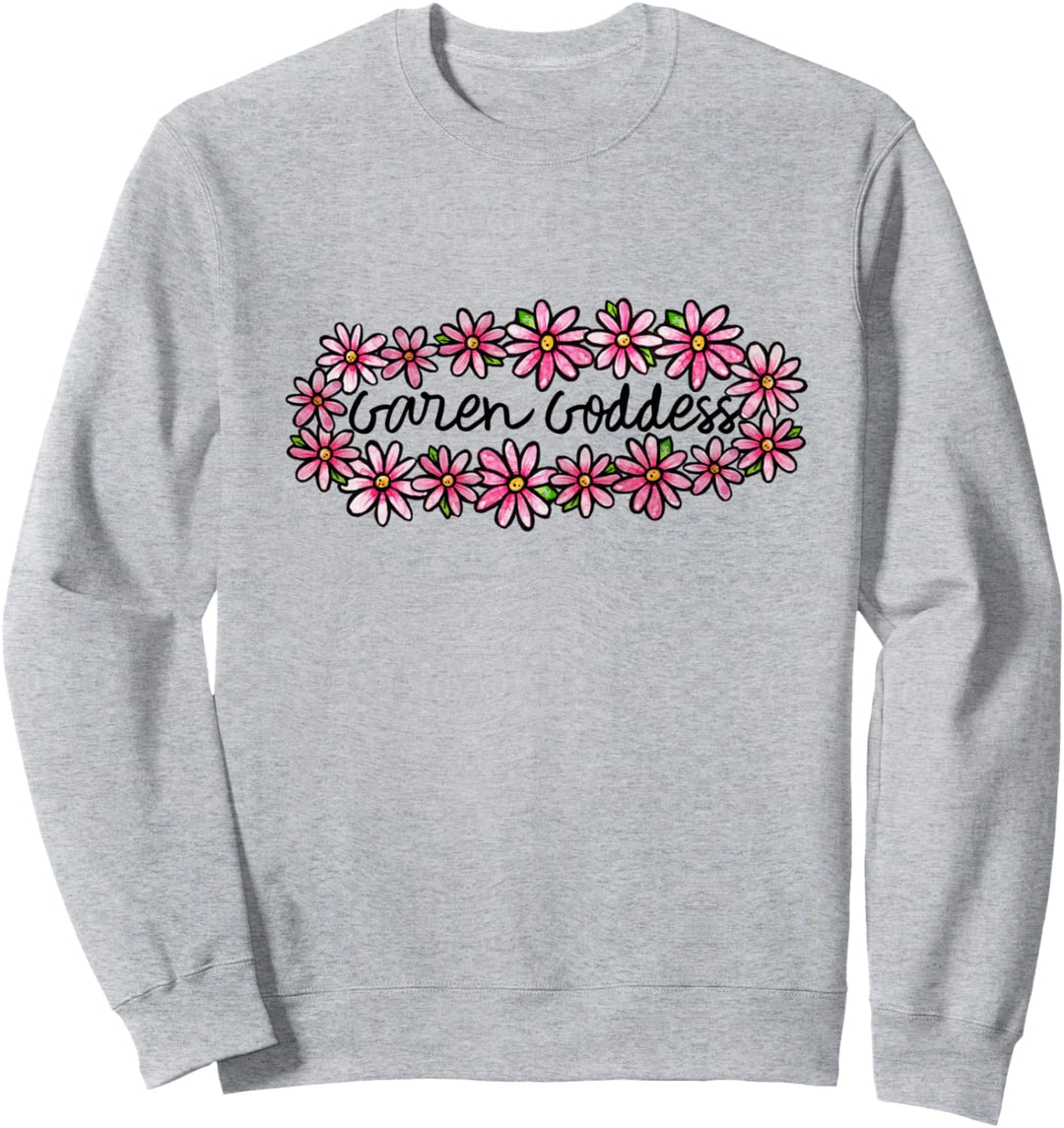 Garden Goddess Cute pink daisy Sweatshirt