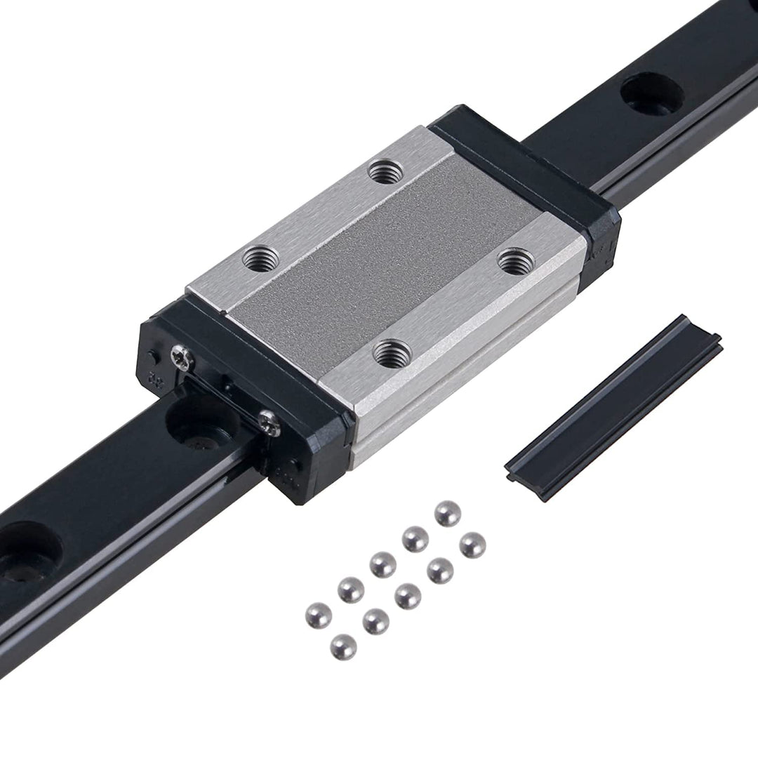 CNCYEAH 2 Stück MGN9H 300 mm Miniatur Lineare Schienenführung mit MGN9H Edelstahl Wagenblock, Linear