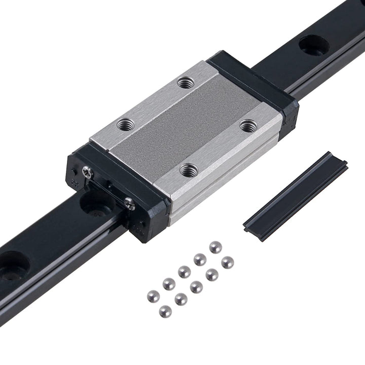 CNCYEAH 2 Stück MGN9H 300 mm Miniatur Lineare Schienenführung mit MGN9H Edelstahl Wagenblock, Linear