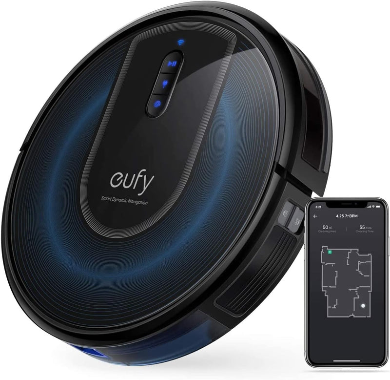 eufy RoboVac G30 Saugroboter mit Smart Dynamic Navigation 2.0, Roboterstaubsauger mit 2000Pa Saugkra