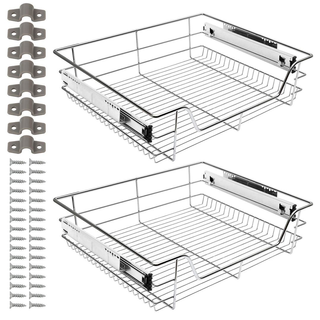 Ikodm Teleskopschublade 6X60cm Küchenschublade, Schrankauszug,Küchenschrank Auszug Nachrüsten,Küchen