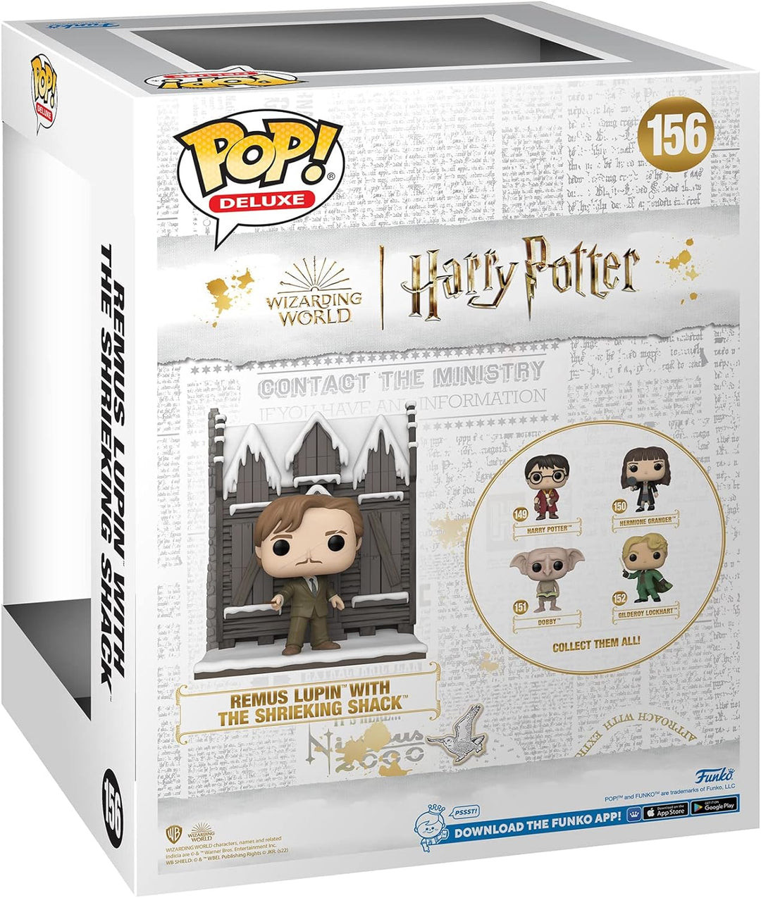 Funko Pop! Deluxe: HP Hogsmeade - The Shrieking Shack Shack mit Lupin - Harry Potter - Vinyl-Sammelf
