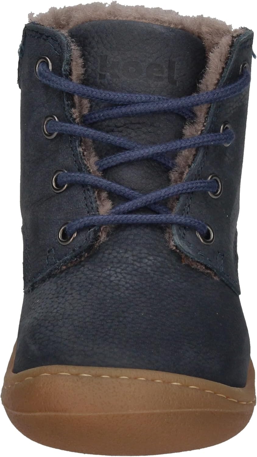 KOEL Barefoot Lauflernschuhe - Bill 2.0 Lambswool Cognac 24 EU Blau, 24 EU Blau