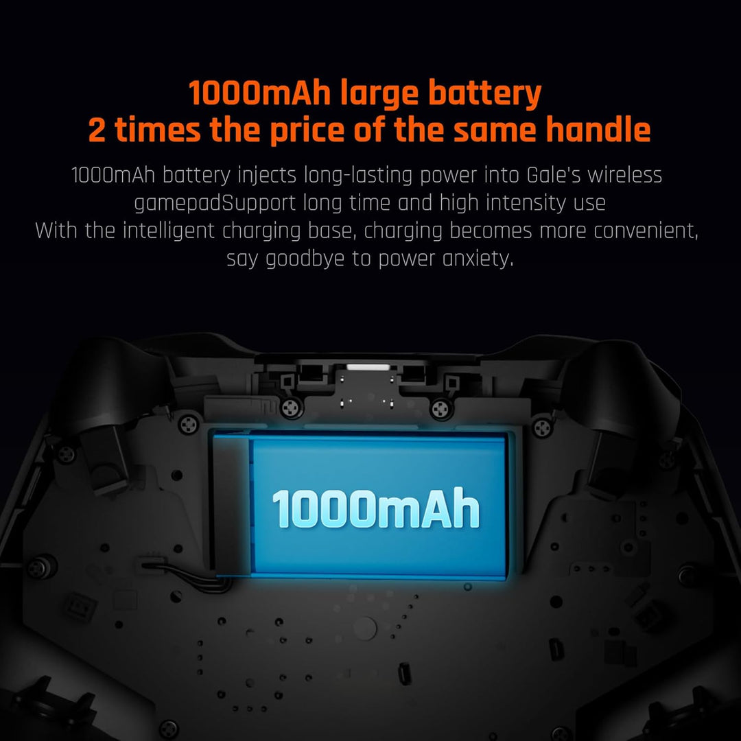 Black Shark Wireless Controller, BIGBIG WON Gale PC-Controller, Bewegungsziel, Hall-Trigger, 4 benut