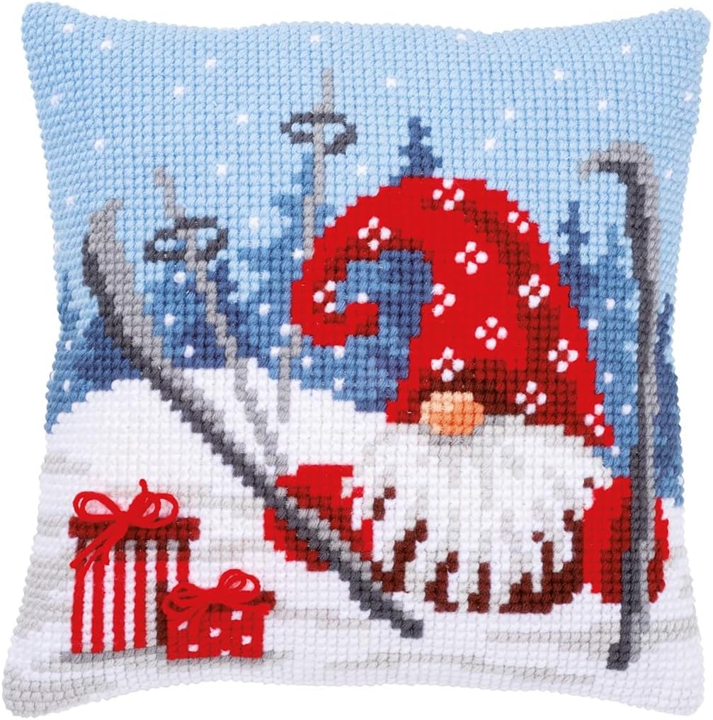 Vervaco PN-0172808 Kreuzstichkissen, Mehrfarbig, 40x40cm