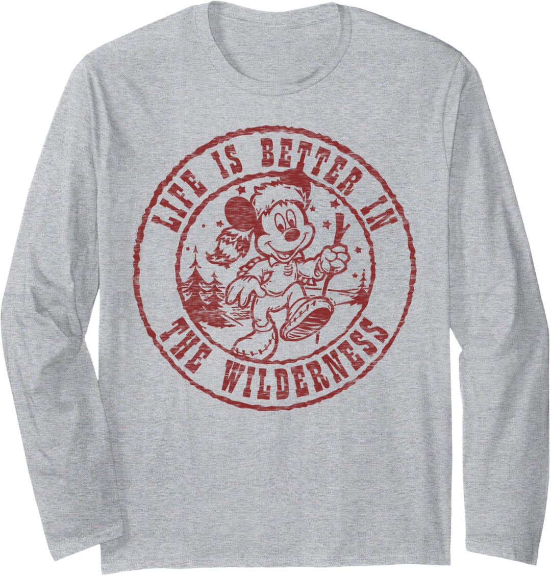 Disney Mickey And Friends Life Is Better In The Wilderness Langarmshirt