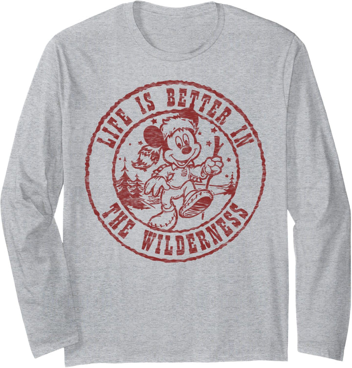 Disney Mickey And Friends Life Is Better In The Wilderness Langarmshirt
