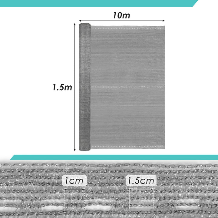 Yakimz Schattiergewebe Sichtschutz, 150 g/m² HDPE Sichtschutz Zaun, Schattennetz Verschiedene Abmess