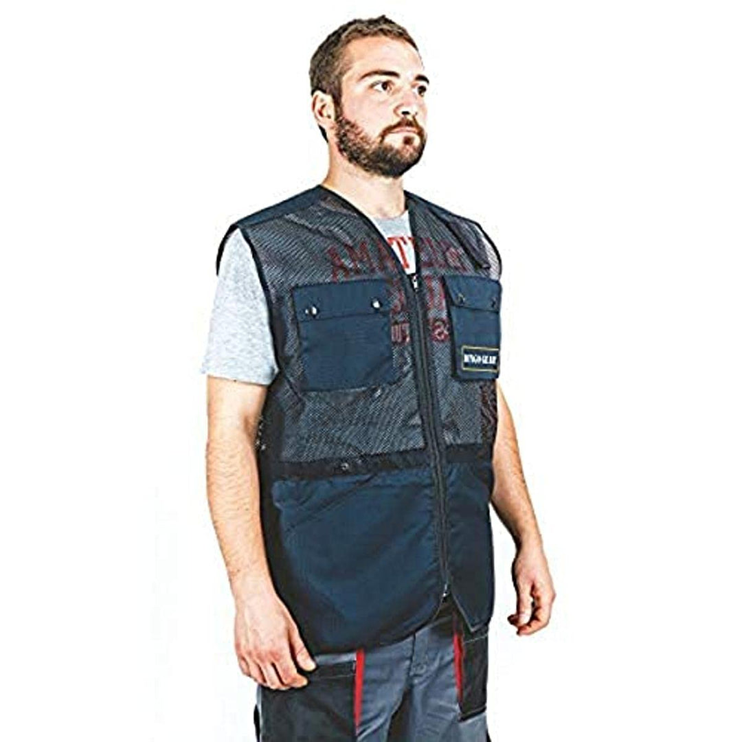 Dingo Gear Trainingsweste Hundeführerweste Netz Stoff Ripstop Schwarz Grosse XL S01503, XL