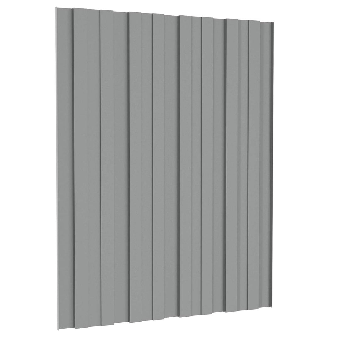 vidaXL Dachpaneel 12 Stk. Grau 60 x 45 cm Verzinkter Stahl, Grau 60 x 45 cm