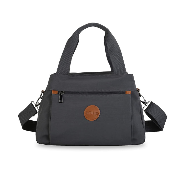 PORRASSO Damen Umhängetasche Casual Handtasche Multi Tasche Nylon Schultertasche Reisen Schule Arbei