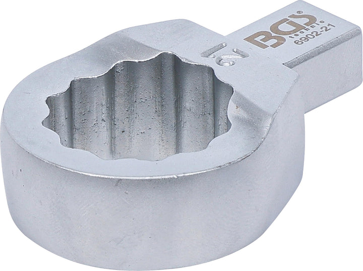 BGS 6902-21 | Einsteck-Ringschlüssel | 21 mm | Aufnahme 9 x 12 mm, 21 mm