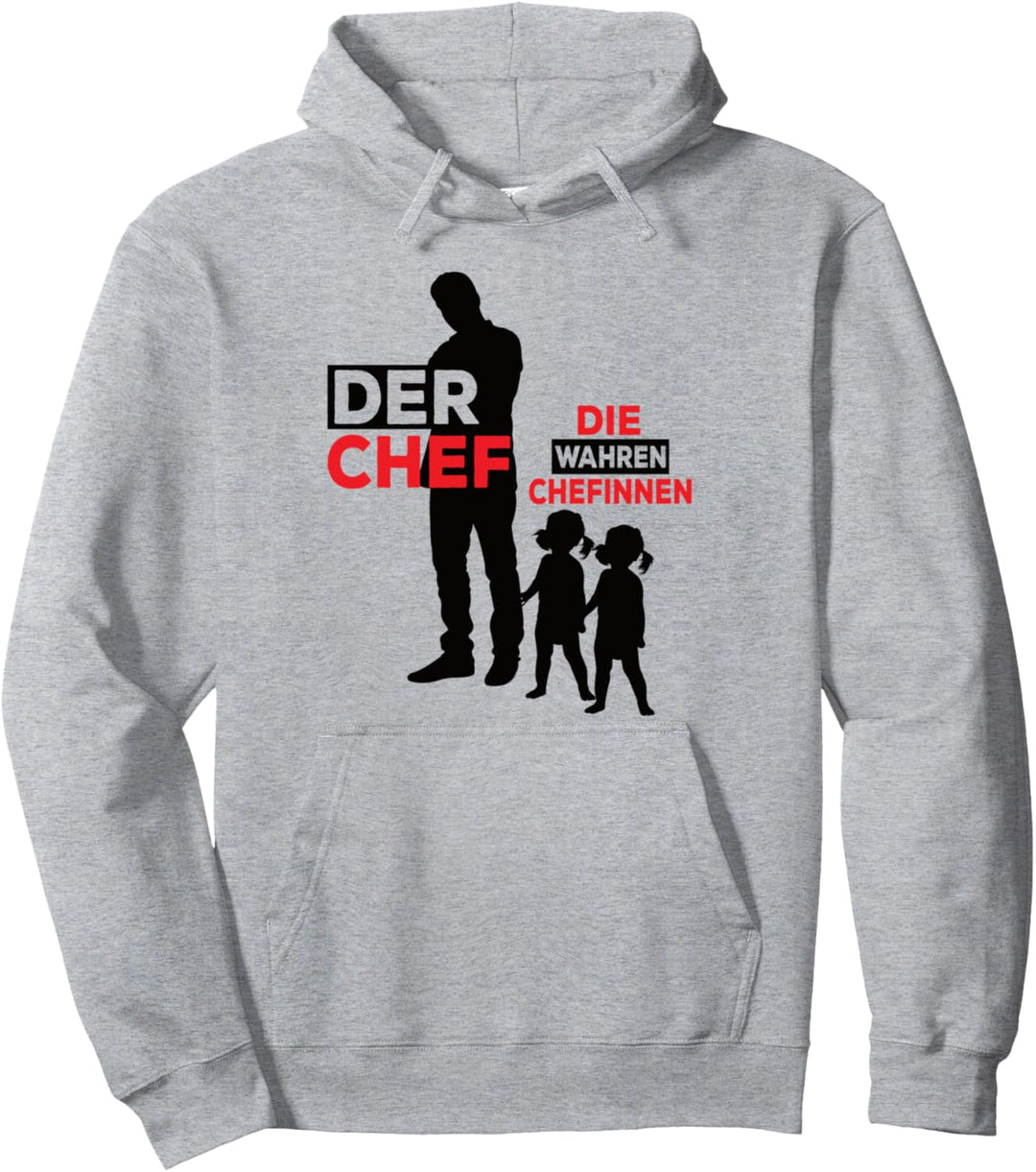 Zwillingspapa Der Chef Zwillinge Mädchen Zwillingspapa Pullover Hoodie