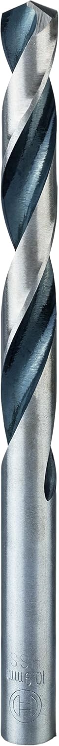 Bosch Professional 5 Stück HSS Spiralbohrer PointTeQ (für Metall, 10,9 x 94 x 142 mm, Zubehör Bohrsc