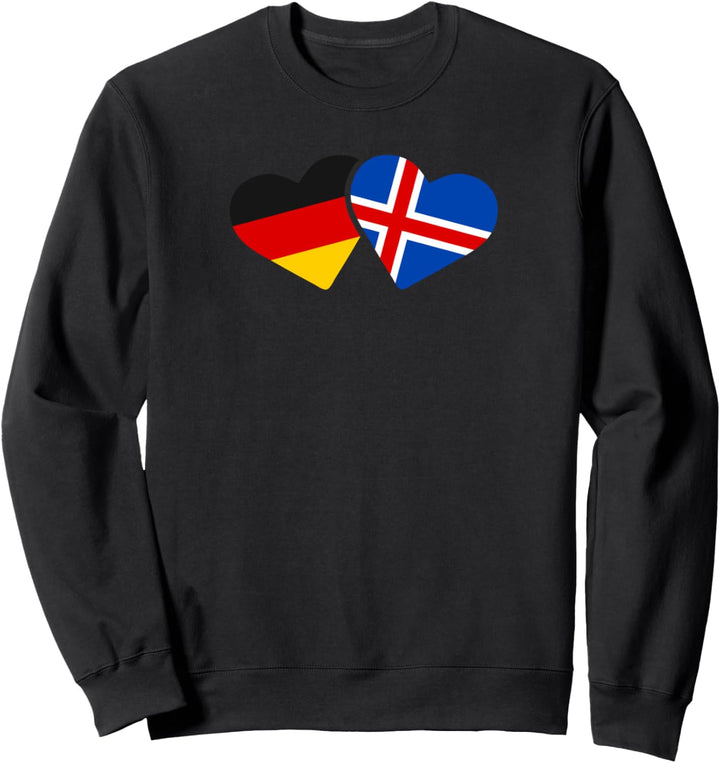Deutschland Island T Shirt Liebe Herz Freunde Love Geschenk Sweatshirt