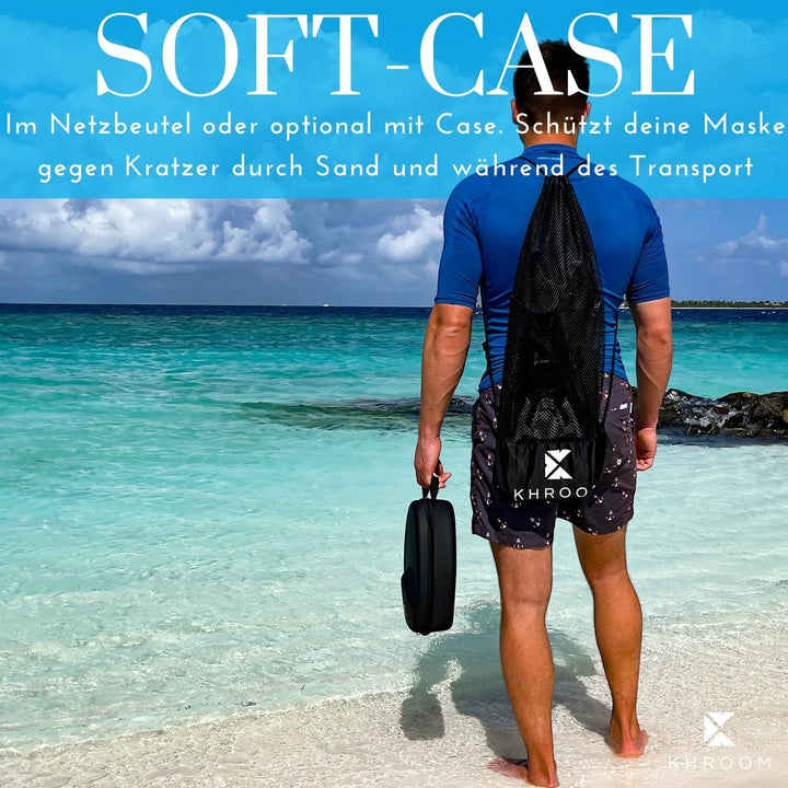 Khroom von DEKRA® geprüfte CO2 sichere Schnorchelmaske Vollmaske | bekannt aus YouTube | Seaview X -