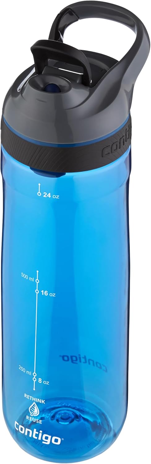 Contigo Cortland Autoseal Trinkflasche mit automatischem Trinkverschluss | 720ml grosse BPA-freie Ku