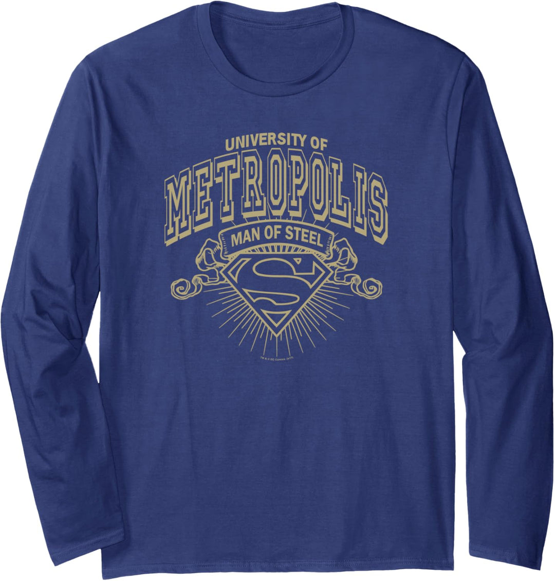 Superman University of Metropolis Langarmshirt