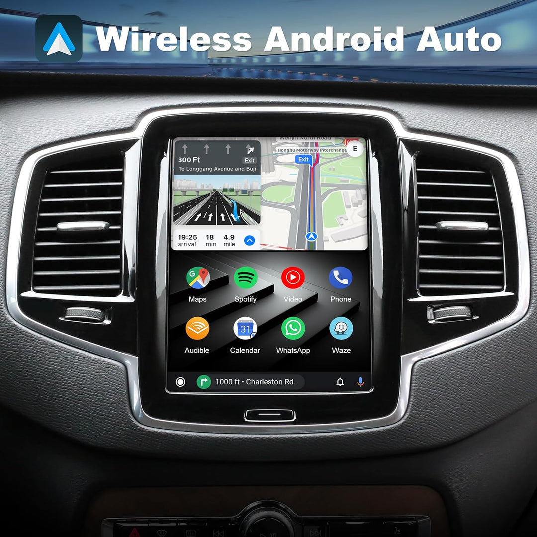 ISUDAR Wireless CarPlay &amp; Android Auto Module for Volvo XC90/XC60/XC40/S90/S60/V60/V40 Full Vertical