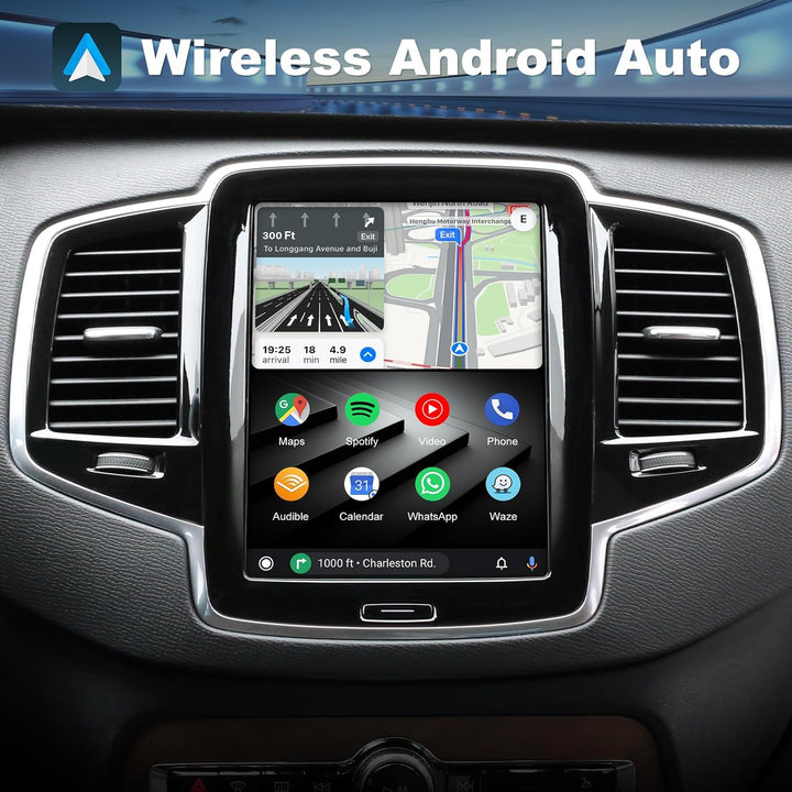 ISUDAR Wireless CarPlay &amp; Android Auto Module for Volvo XC90/XC60/XC40/S90/S60/V60/V40 Full Vertical