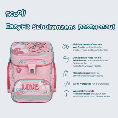 Familando Mädchen Schulranzen 1. Klasse · Scooli Easy FIT · ergonomischer Tornister · Schulranzen-Se