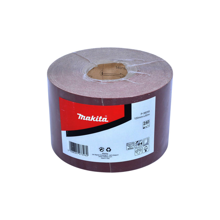 Makita Schleifpapier Rolle, 120 mm x 50 m, K240, P-38255