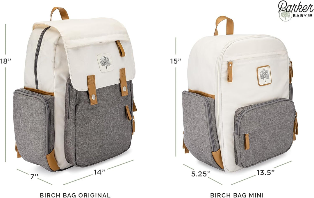 Parker Baby Wickelrucksack – grosse Wickeltasche mit isolierten Taschen, Kinderwagengurten und Wicke