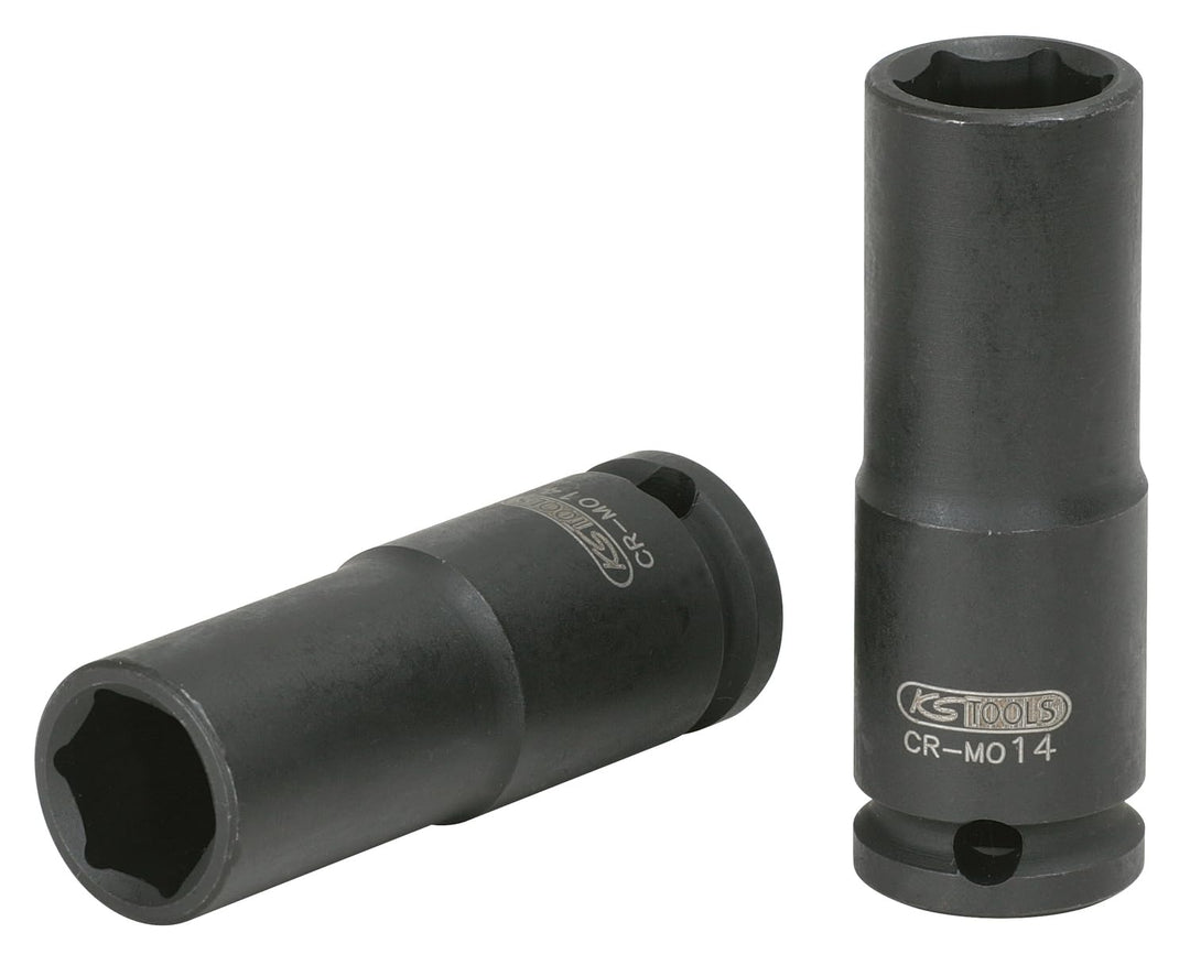 KS Tools 515.1434 3/4" Sechskant-Kraft-Stecknuss, lang, 34mm 34 mm, 34 mm