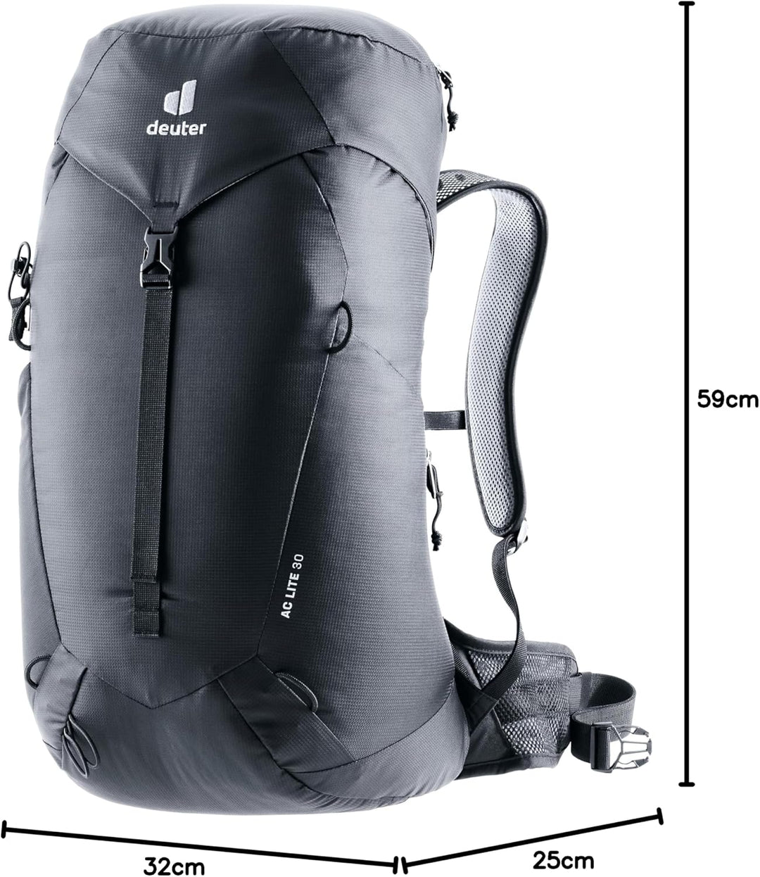 deuter Herren Ac Lite 30 Wanderrucksack 30 L Schwarz, 30 L Schwarz