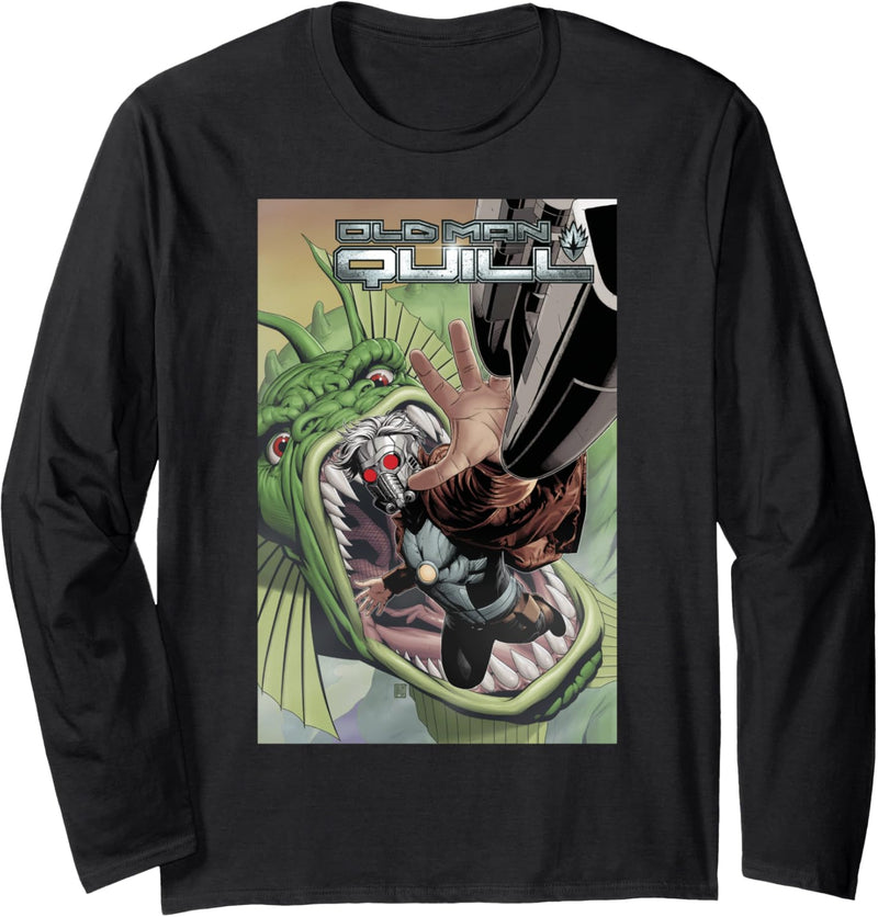 Marvel Old Man Quill Comic Cover Langarmshirt