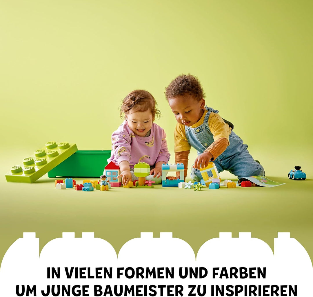 LEGO DUPLO Classic Steinebox, Kreativbox mit Aufbewahrung, erste Bausteine, Feinmotorik-Lernspielzeu