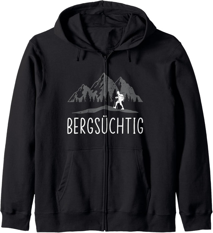 Wanderer Wandern Bergsüchtig Berge Bergsteiger Spruch Kapuzenjacke