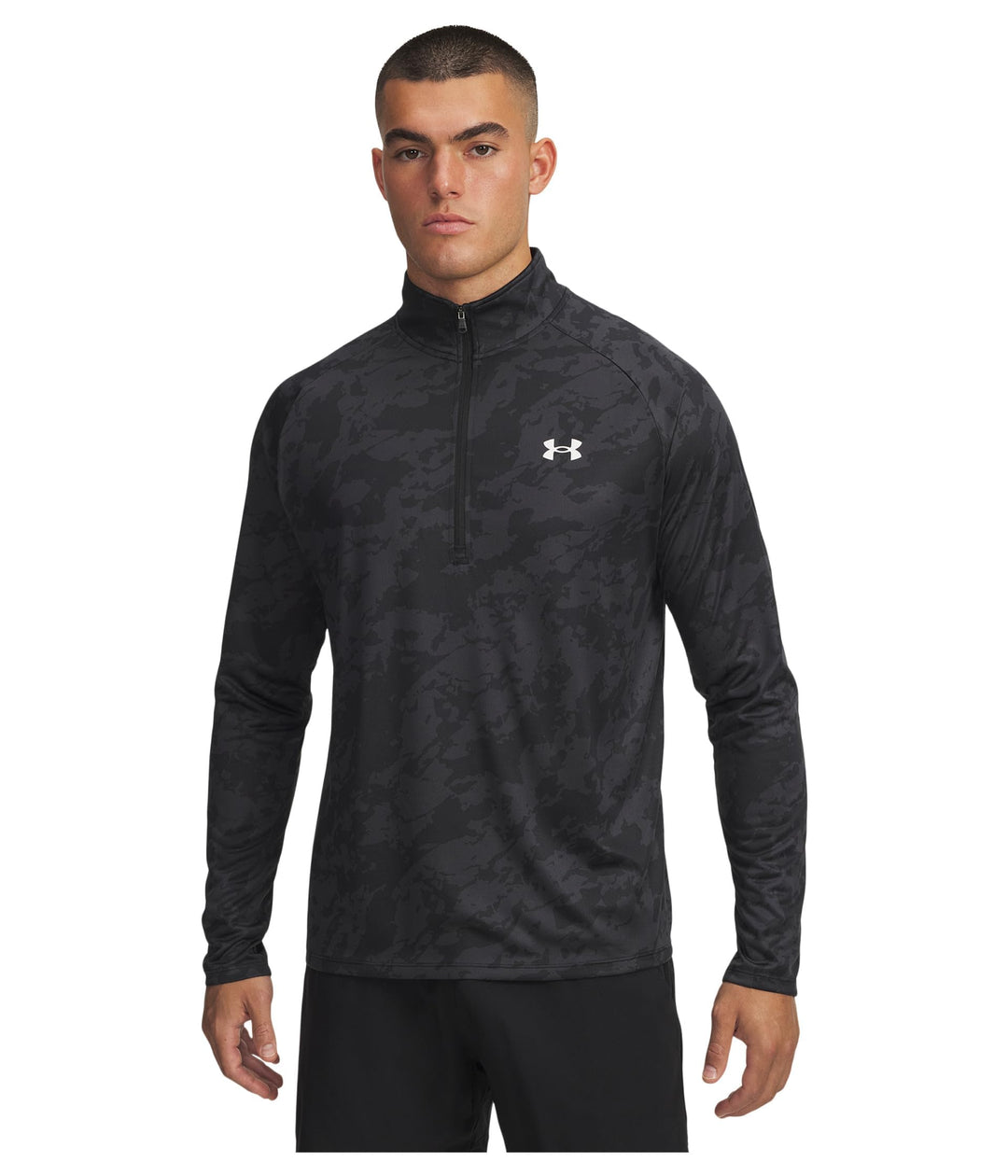 Under Armour Herren UA Tech 1/2 Zip Pullover M (007) Schwarz/Weiss, M (007) Schwarz/Wei&amp;
