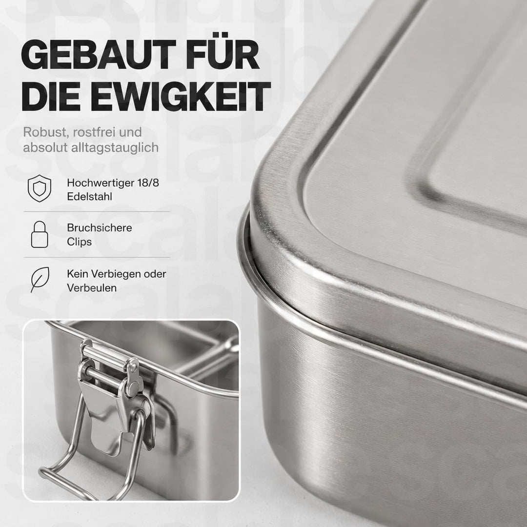 800ml Brotdose, Lunchbox, Brotdose Kinder mit Fächern, Bento Box Kinder, Jausenbox, Lunchbox Erwachs