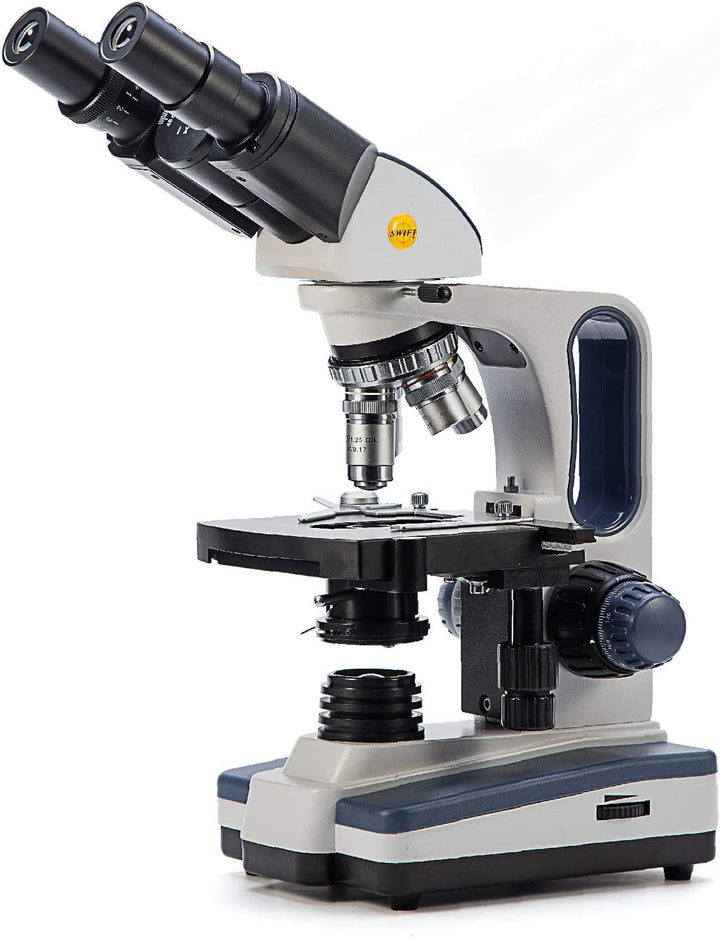 SWIFT SW350B 40X-2500X Siedentopf-Kopf, trinokulares Compound-Labormikroskop in Forschungsqualität m