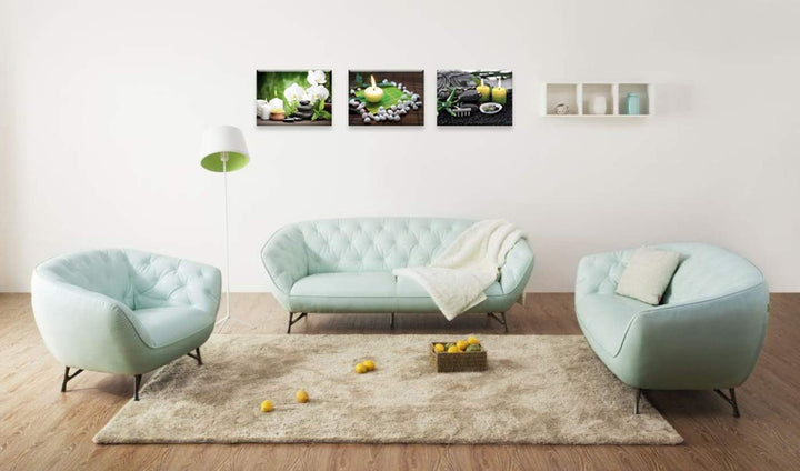 Piy Painting, Kunstdruck Auf Leinwand, Kerze und Stein Leinwand Foto Auf Keilrahmen, Landschaftbild