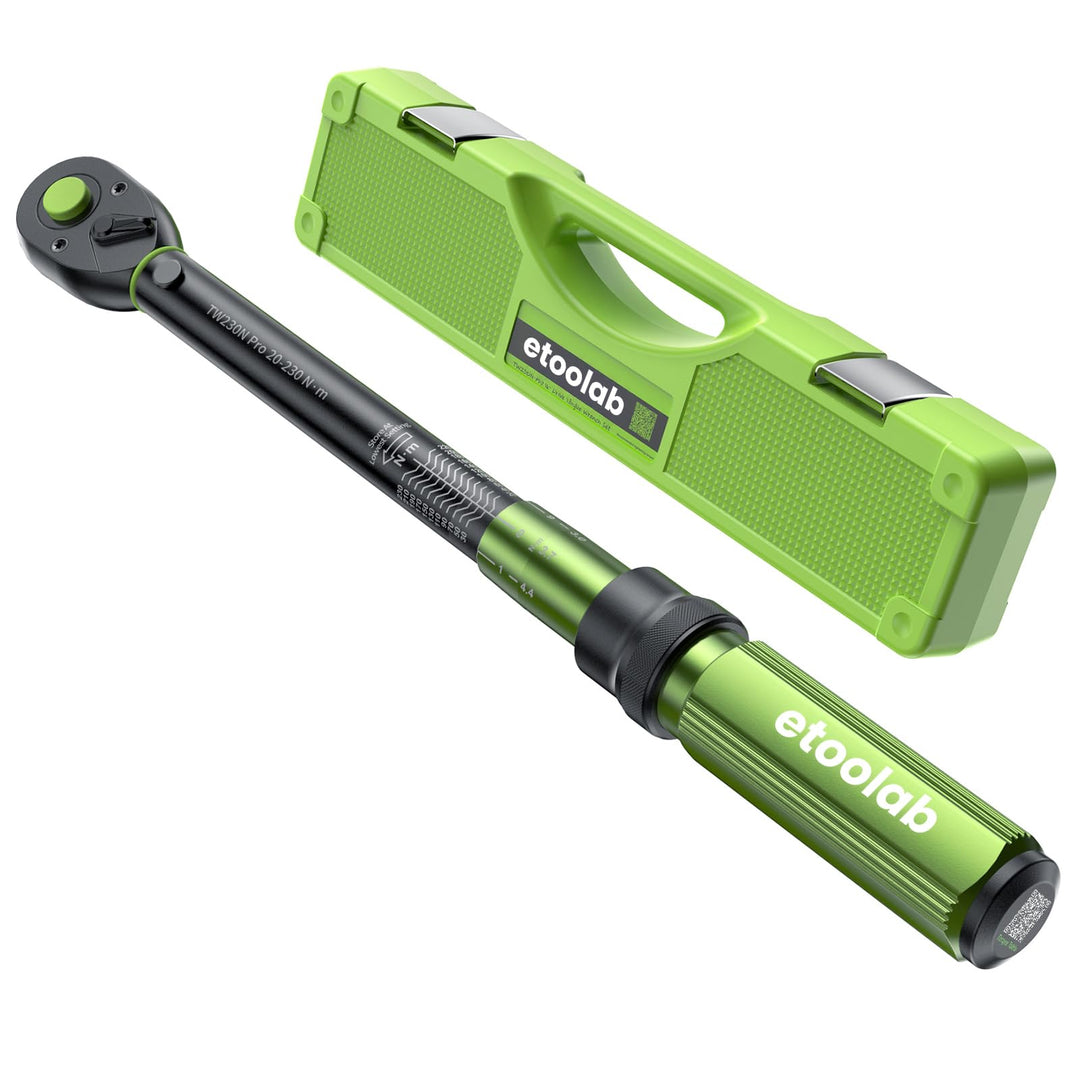 ETOOLAB 1/2 Zoll Drehmomentschlüssel Auto, 20-230Nm/10-170lbf-ft, ±3% Fehlergenauigkeit, 72 Zähne Um