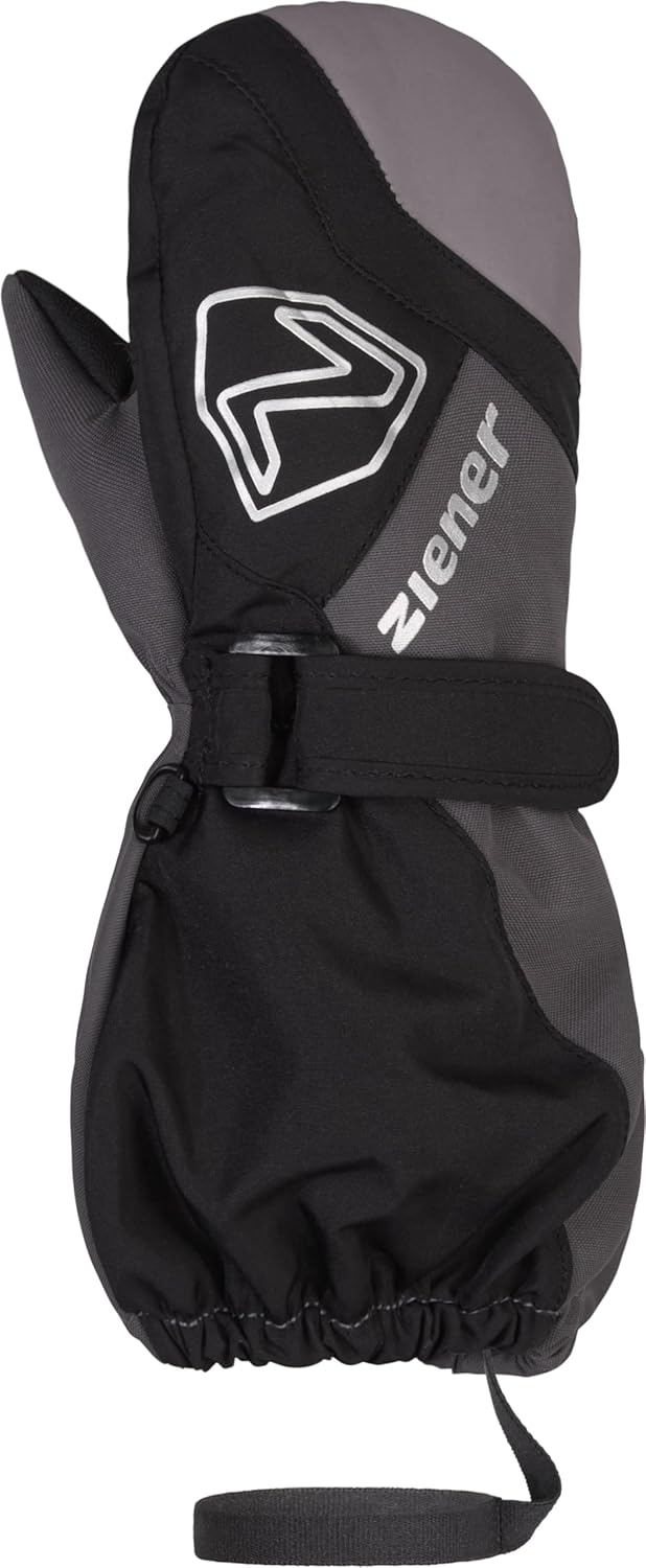 Ziener Unisex Baby Laurus Mitten Ski-Fäustling/Winter | wasserdicht, Lange Stulpe, reflektierend 128