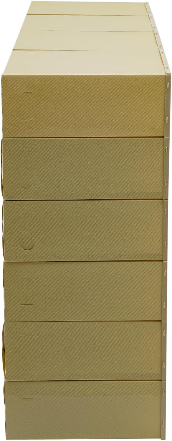 Schuhboxen 24 Pack Schuhkartons, Stapelbar Schuhboxen, Faltbares Schuhaufbewahrung Transparent Schuh