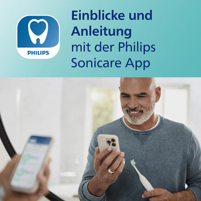 Philips Sonicare ExpertClean 7300 Elektrische Schallzahnbürste mit App, weiss (Modell HX9601/03), We