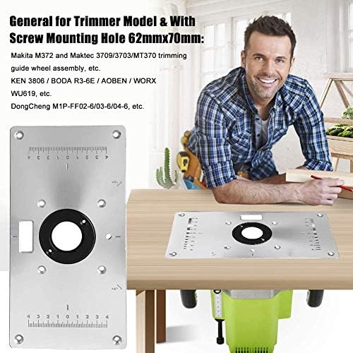 Router Tabelle einfügen Platte, Aluminium Router Tabelle Insert Plate Fräsplatte Router Tischeinsatz
